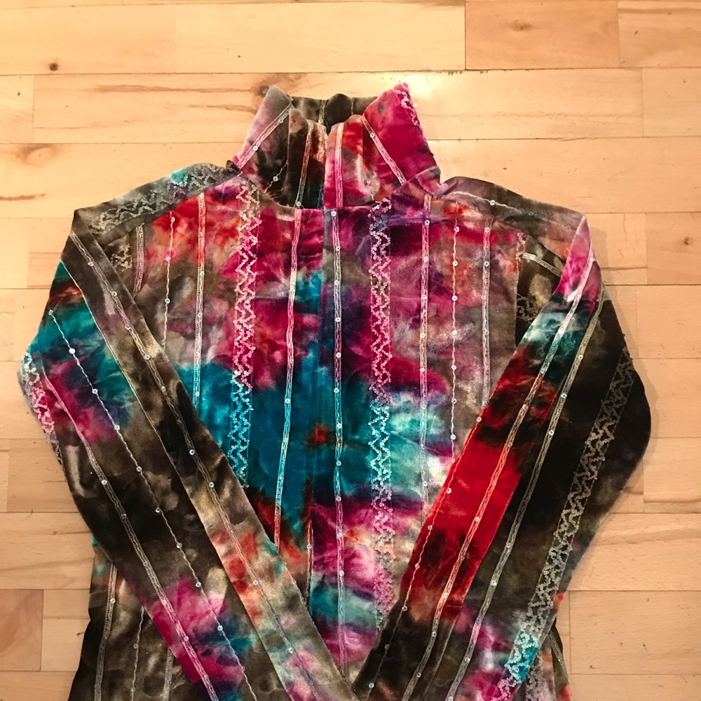 Skea Shimmies sequin tank with zipper.